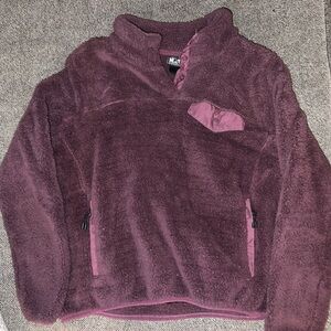 Plush Purple Fleece Pullover